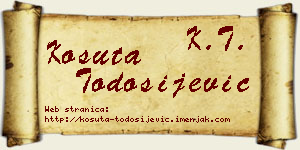 Košuta Todosijević vizit kartica